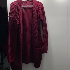Bluenotes dark red cardigan